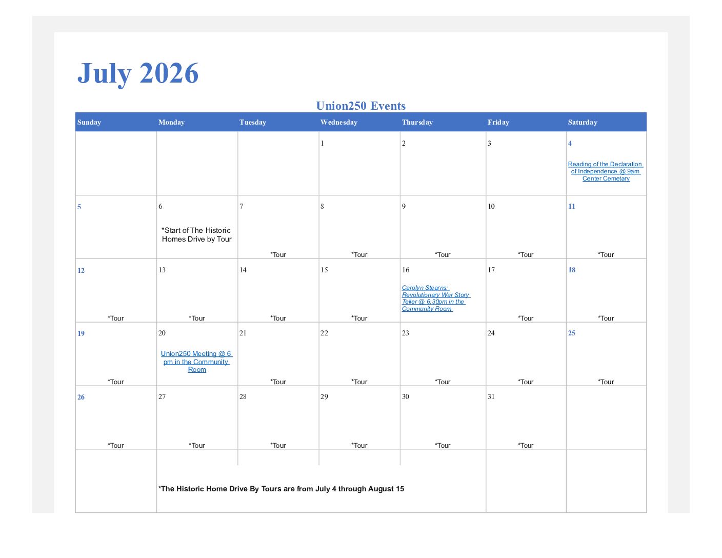 New Union250- July